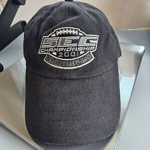 RARE 2001 SEC Championship Football Dr Pepper‎ Promotional Strapback Hat Cap VTG
